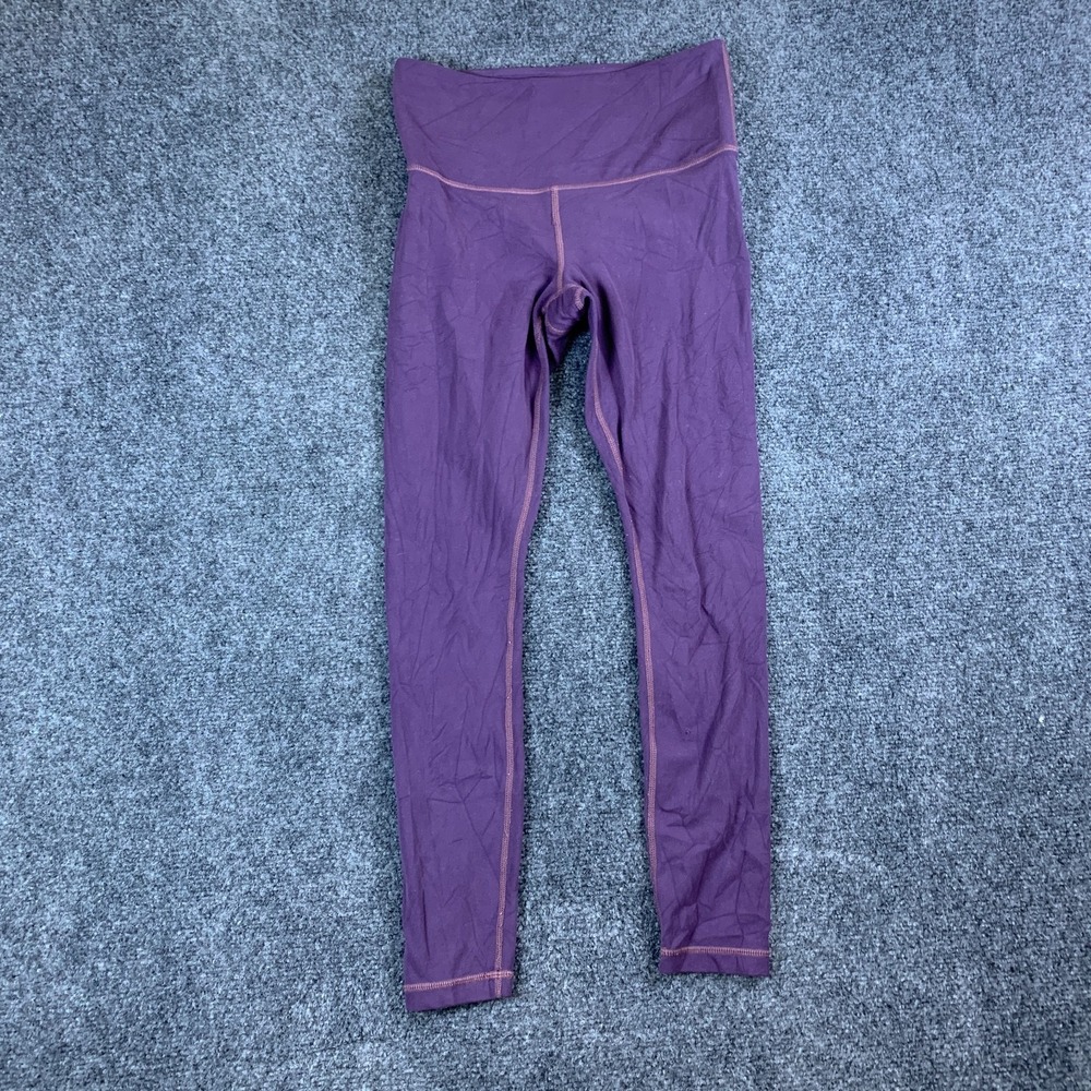 Athleta Cropped Leggings Women 24x22.5 Purple Stretch Performance Gym Skinny Leg